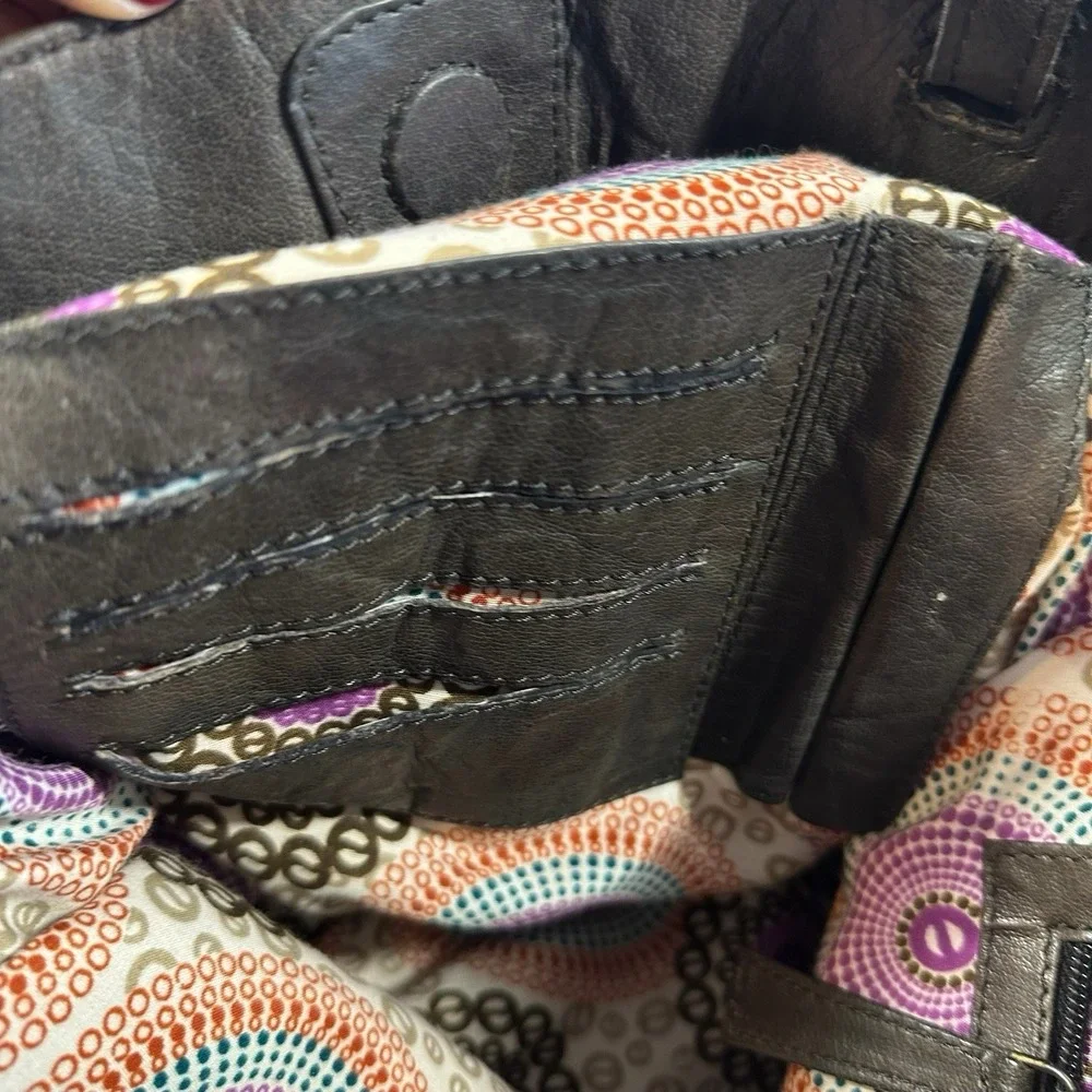 Leather Fringe Tote Bag Brown Genuine Leather‎ Boho Western Festival Hippie